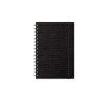 Notebook with Graph Paper, Black Mesh Journal, JournalBooks®, Wirebound Journal