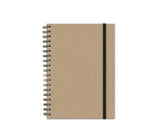 Notebook with Graph Paper, Natural Journal, JournalBooks®, Wirebound Journal