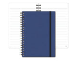 Notebook with Graph Paper, Blue Journal, JournalBooks®, Wirebound Journal