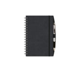 Notebook with Graph Paper, Titanium Carbon Fiber Mesh Journal, Notebook with Pen, JournalBooks®, Wirebound Journal
